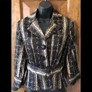 Short jacket w belt Grace Clements Brand